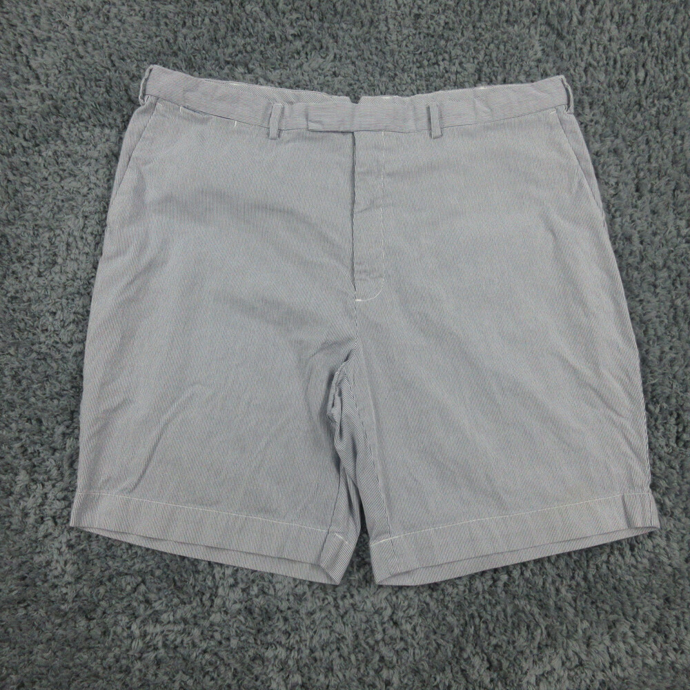 Polo Ralph Lauren Shorts Mens 44B Blue White Striped Basic Chino 41x8.5*